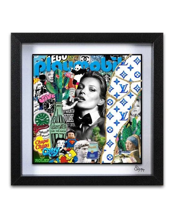 Stéphanie Godann - Kate Moss For Queen, Antiquités & Art, Art | Objets design