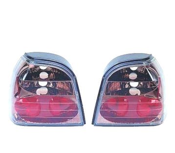 FEUX ARRIÈRE POUR VOLKSWAGEN VW GOLF 3, 91-97 FOND CHROMÉ FU, Verzenden