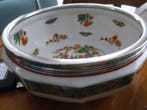Groenteschotel - Porselein - Limoges en zilver, Antiek en Kunst