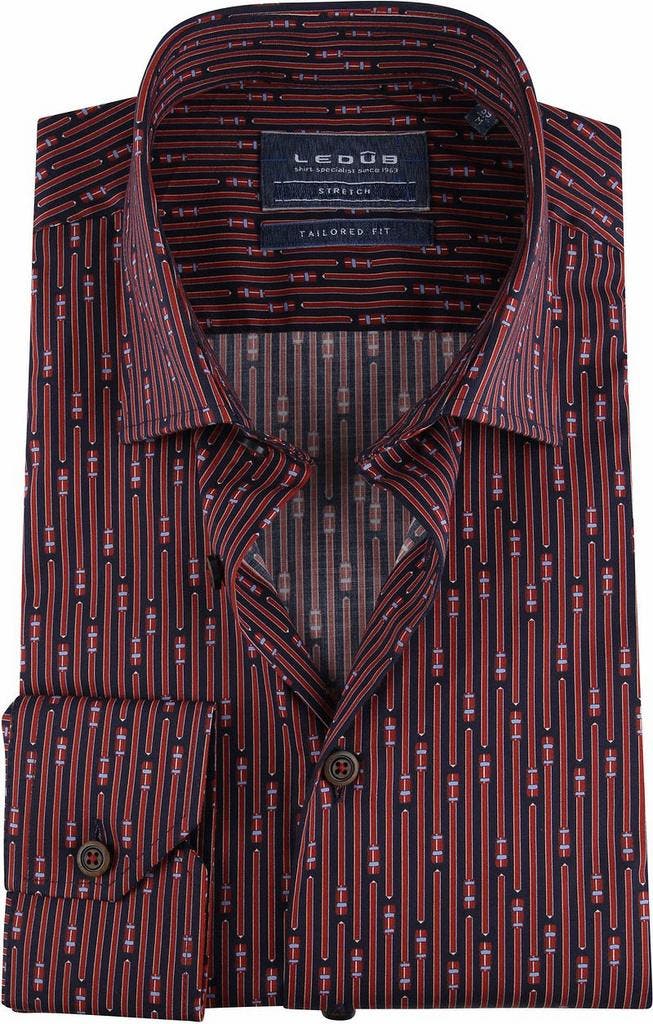 Ledub TF Hemd Dessin Rood maat 38 Heren, Vêtements | Hommes, Vêtements de marque | Chemises, Envoi