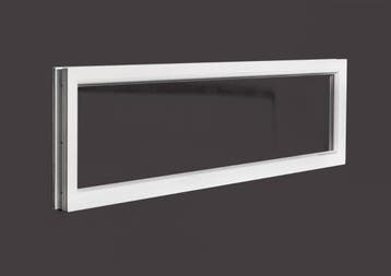 PVC raam vast b50xh215 cm wit, Ophalen of Verzenden, Gevelraam of Ruit