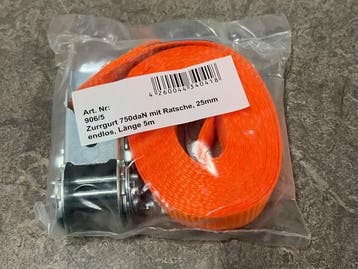 Veiling - 20x Konvox spanband met ratel 25mm x 5m, Autos : Divers, Remorques Pièces