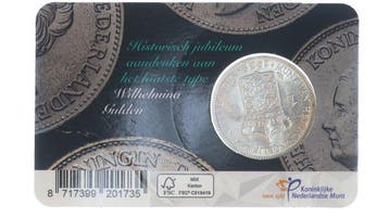 Nederland. Wilhelmina. 1 Gulden 1939, Coincard Historische