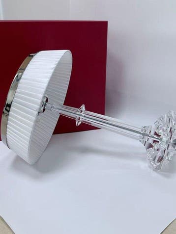 Baccarat - Tafellamp - Kristal, Stof, chroomgeplateerd, Nieuw