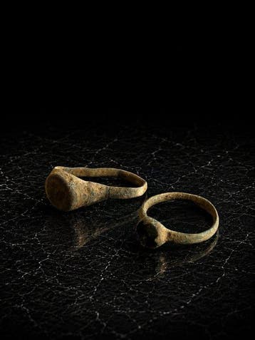 Oud-Romeins, Keizerrijk Brons Ring - 1e tot 3e eeuw na