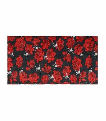 Haarband Multifunctioneel 45x25cm - Roos Patroon - Rood, Nieuw