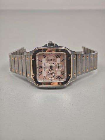 Cartier - Santos De Cartier - W2SA0008 - Homme - 2010-2020, Handtassen en Accessoires, Horloges | Heren, Nieuw