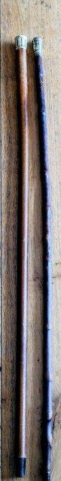 Wandelstok (2) - Hout, Messing