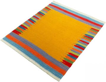 Handgeweven Designer Kelim - Nieuw - Kelim - 110 cm - 93 cm, Nieuw