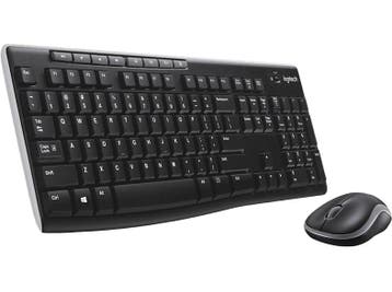 Logitech - Draadloos toetsenbord + muis - Azerty - Zwart, Computers en Software, Toetsenborden, Verzenden, Logitech, Draadloos