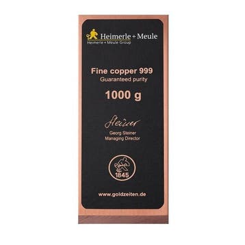 Duitsland. Heimerle + Meule 1 kg Kupferbarren (Zonder, Postzegels en Munten
