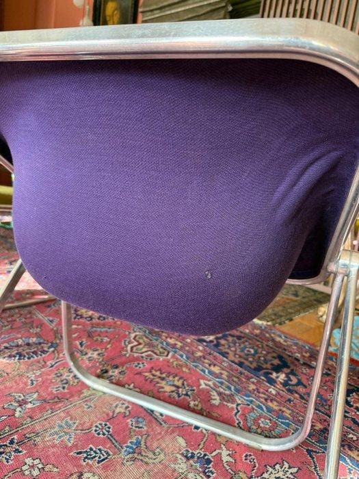 Castelli - Giancarlo Piretti - Klapstoel - Aluminium, Wol, Antiek en Kunst, Antiek | Meubels | Stoelen en Sofa's