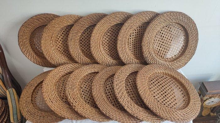 Flamant - Onderbord (12) - Bamboe, canework, wilgentenen -, Antiek en Kunst, Antiek | Meubels | Tafels