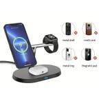 3 in 1 Draadloos Qi Oplaadstation - Compatibel met Apple, Verzenden