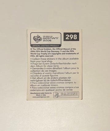 2006 Panini FIFA World Cup Germany 2006 Cristiano Ronaldo