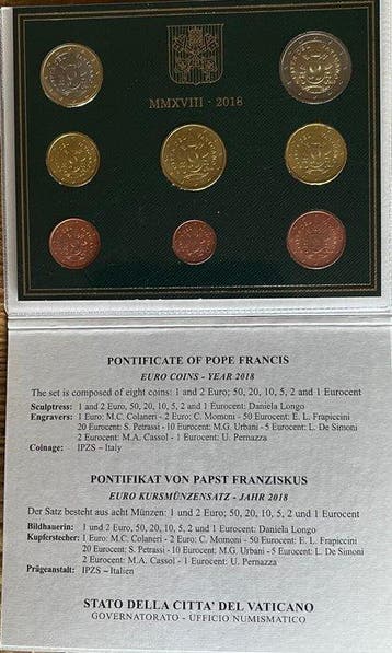 Vaticaan. Year Set (BU) 2018 (Zonder minimumprijs)