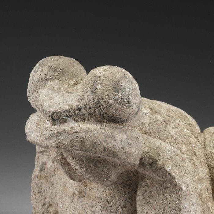 Ornement de jardin en granit en forme de grenouille - Granit, Antiquités & Art, Antiquités | Autres Antiquités
