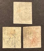 Belgique 1849/1850 - Léopold Ier : Médaillon avec filigrane, Postzegels en Munten, Gestempeld