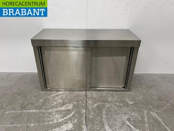 RVS Wandkast Kast 2 Schuifdeuren 100 cm Horeca, Ophalen of Verzenden, Nieuw in verpakking