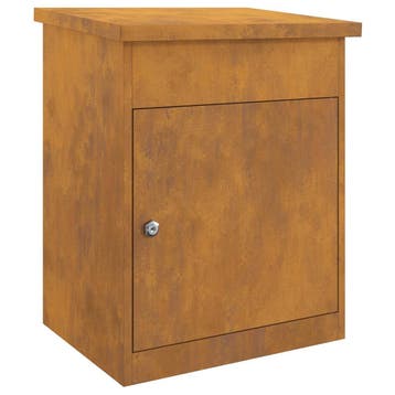 Pakketbox Cortenstaal | Retour deal -34% | OP=OP, Verzenden, Zo goed als nieuw, Staal, Staande brievenbus