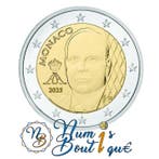 Monaco. 2 Euro 2025 (25 monnaies) en rouleau (Zonder