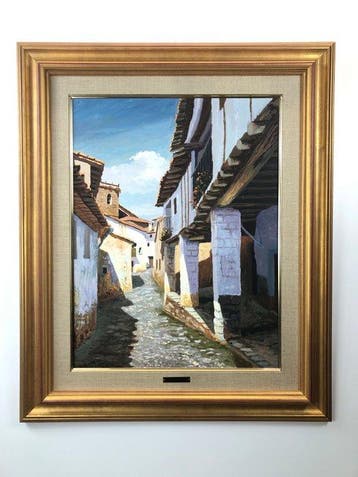 Vicent Moreno i Mira (1937) - Carrer amb porxi (La mata de
