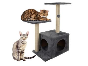 Veiling - Purlov Kattenboom 71cm grijs, Dieren en Toebehoren, Nieuw