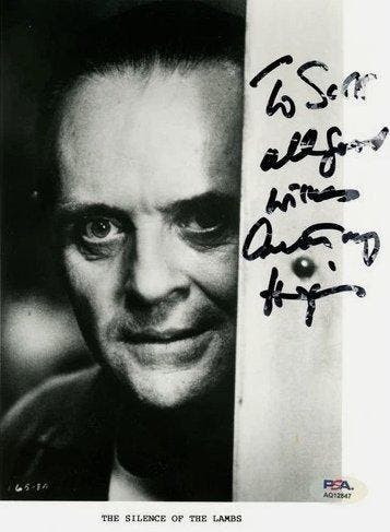 Anthony Hopkins - Lot of 3 Autographs - Hannibal/Silence of, Nieuw