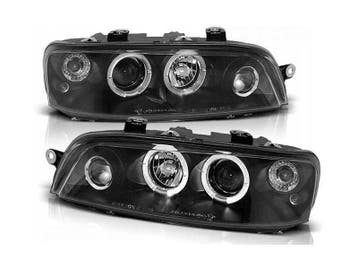 Angel Eyes koplamp units Black geschikt voor Fiat Punto 2, Verzenden, Nieuw, Fiat