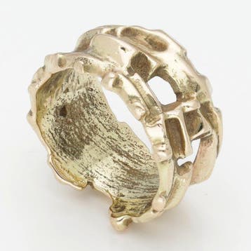 Bague - 14 carats Or jaune, Handtassen en Accessoires, Nieuw