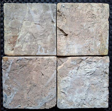 Carreau - Carreaux Delft en majolique, dits pompadour, Antiquités & Art