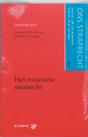Ons strafrecht 1 Het materiele strafrecht 9789038708164, Verzenden, Gelezen, G. Knigge