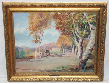 Josep Torrent Buch (1915-1999) - Entrada del pueblo