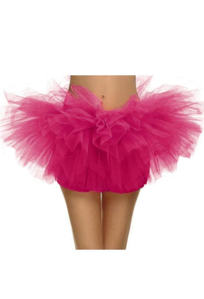 KIMU® Korte Tutu Donkerroze Tule Rokje L XL XXL Roze Pettico, Kleding | Dames, Carnavalskleding en Feestkleding, Nieuw, Ophalen of Verzenden
