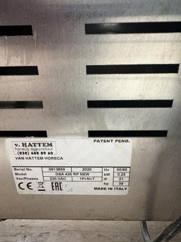 Elektrische Pizzadeegroller DSA 420 RP NEW, Ophalen of Verzenden