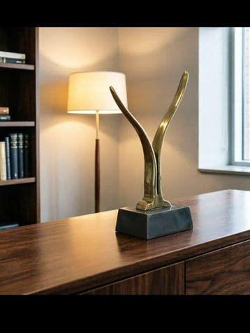 David Marshall (1942) - sculptuur, Bird in Flight - 25 cm -