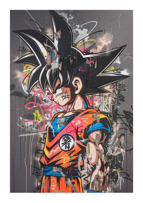 SKE - San Goku Vandalized, Antiquités & Art, Art | Objets design