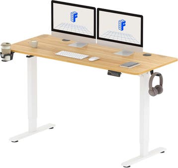 Zit sta bureau - Elektrisch - Verstelbaar - 140 x 60 cm - QE, Verzenden