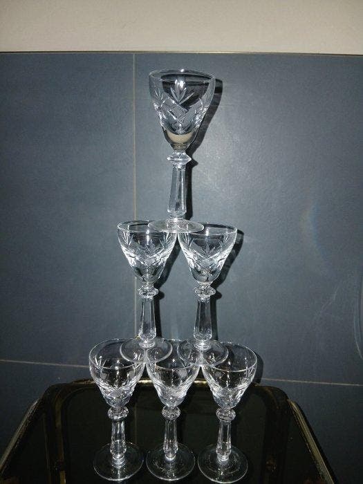 Drinkset (6) - Kristal - Antieke glazen uit Wenen, Antiek en Kunst, Antiek | Meubels | Tafels