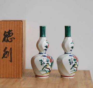 Kaga Tomodo ( / Kukido) Kiln, Japanese Kutani Ware, Antiek en Kunst