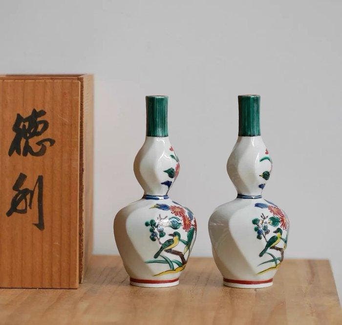 Kaga Tomodo ( / Kukido) Kiln, Japanese Kutani Ware, Antiquités & Art, Antiquités | Autres Antiquités