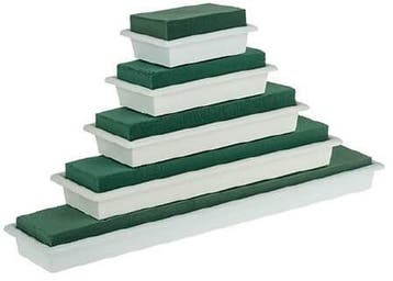 Tabledeco tafeldeco 22 cm wit /stuk oase voor verse bloemen, Huis en Inrichting, Nieuw