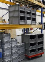 Magazijnbakken, Grijpbak, 60x40 Plastiek Krat, Stapelkratten, Verzenden