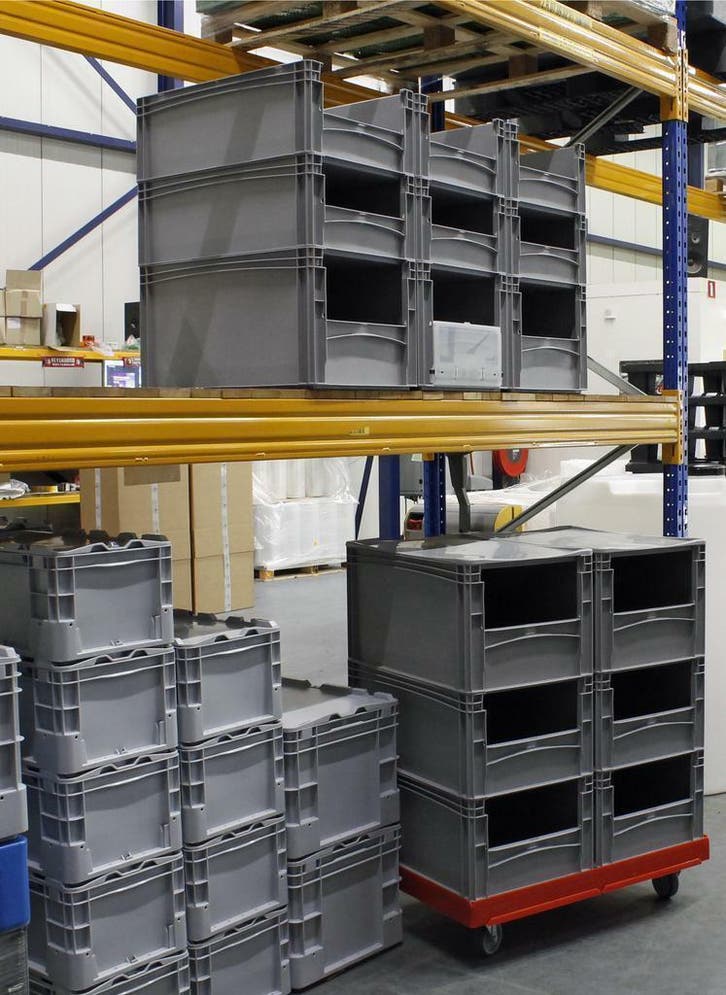 Magazijnbakken, Grijpbak, 60x40 Plastiek Krat, Stapelkratten, Zakelijke goederen, Overige Zakelijke goederen, Verzenden