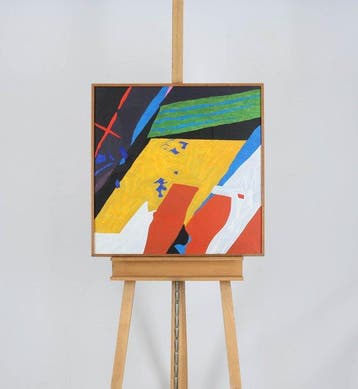 Kuno Schiefer (1948-1992) - Amatelo Dominante, Antiquités & Art, Art | Peinture | Moderne