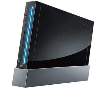 Wii Console Zwart (1e Model) (Wii Spelcomputers), Games en Spelcomputers, Ophalen of Verzenden, Zo goed als nieuw