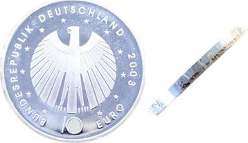 Duitsland 10 Euro 2003 voetbal Randinschrift Ruhrpott Feh..., Verzenden