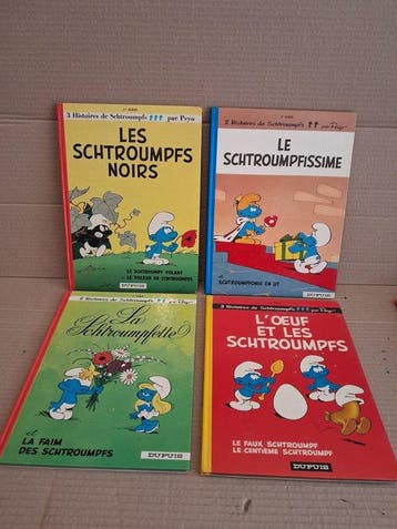 Les Schtroumpfs T1 à T10 - 10x C - 10 Album - Herdruk -, Nieuw