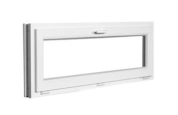 PVC raam kiep b150xh50 cm wit, Ophalen of Verzenden, Gevelraam of Ruit
