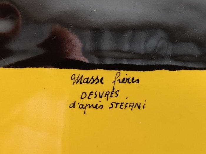 Masse Frères - Giovanni Stefani - Serveerset voor vis (8) -, Antiquités & Art, Antiquités | Meubles | Tables